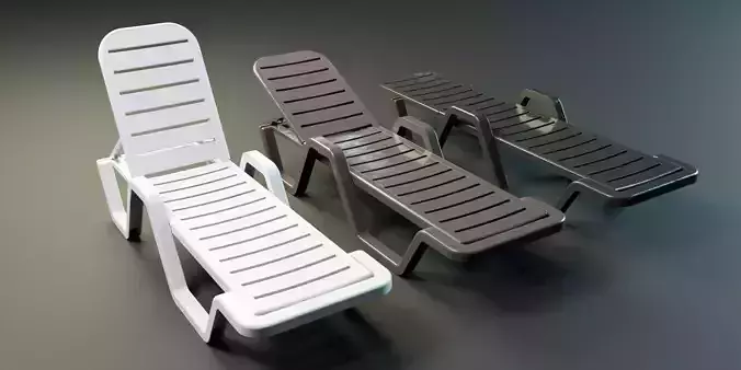 Plastic Sun Lounger PBR