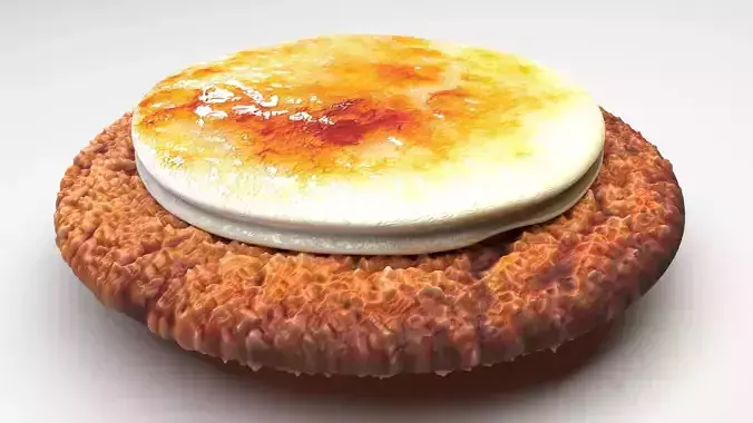 Creme Brulee Cookie 3D model