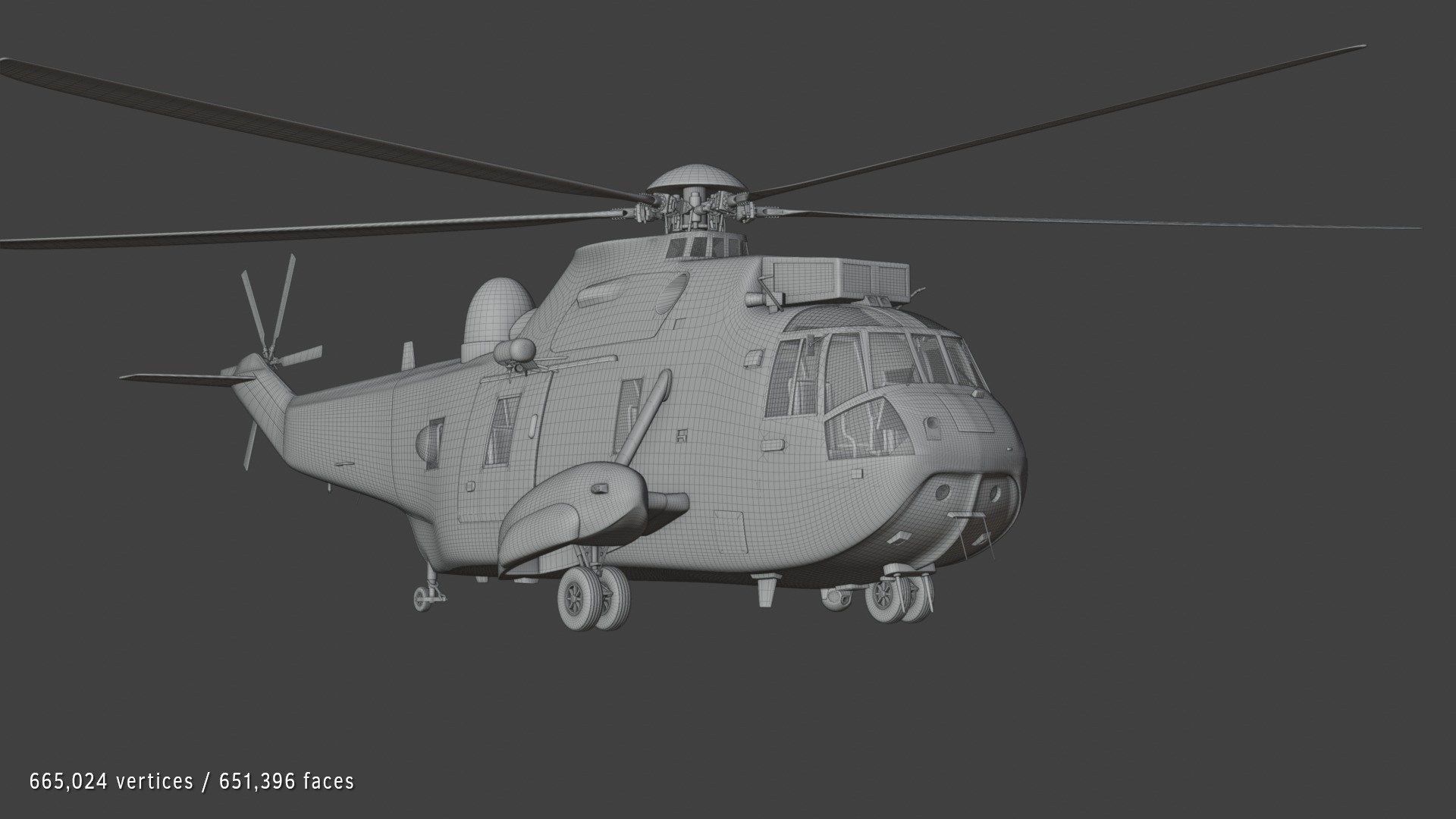 Westland Sea King HAR3 Royal Air Force 3D model_6