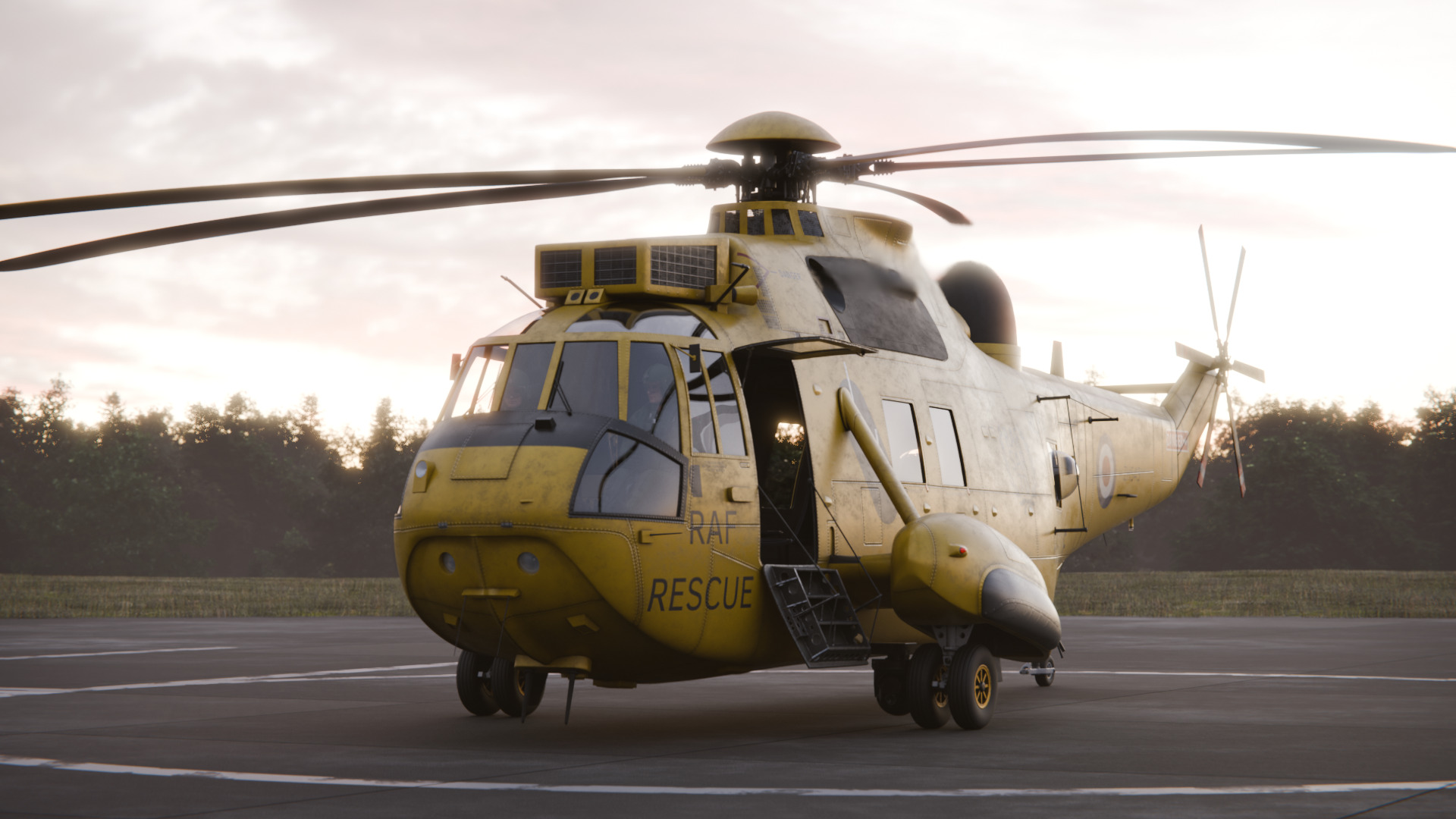 Westland Sea King HAR3 Royal Air Force 3D model_2