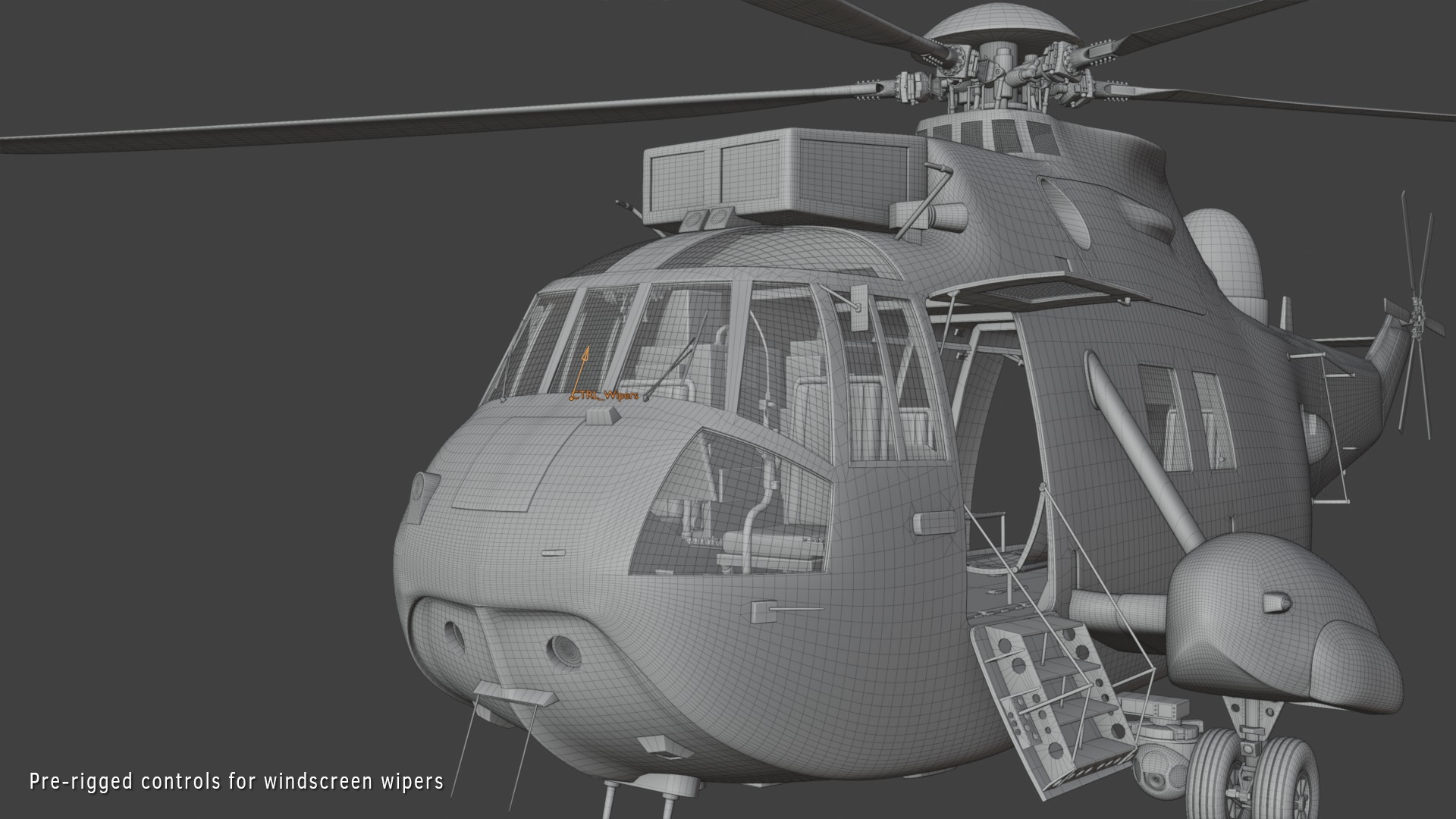 Westland Sea King HAR3 Royal Air Force 3D model_13