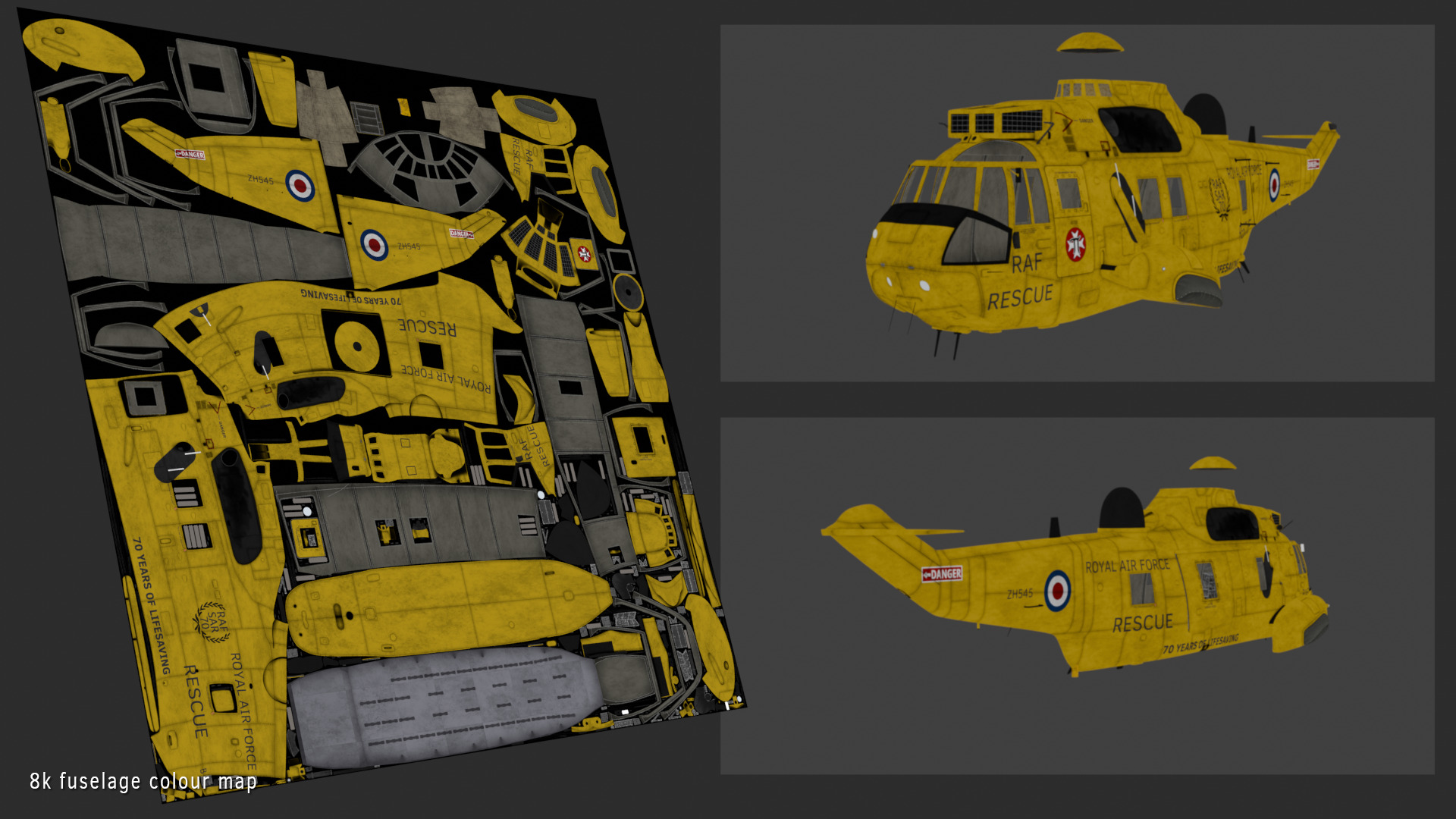 Westland Sea King HAR3 Royal Air Force 3D model_25