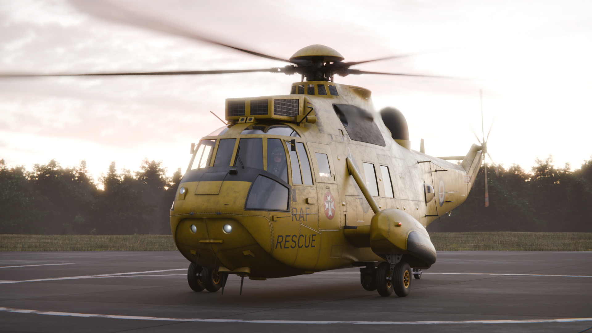 Westland Sea King HAR3 Royal Air Force 3D model_3