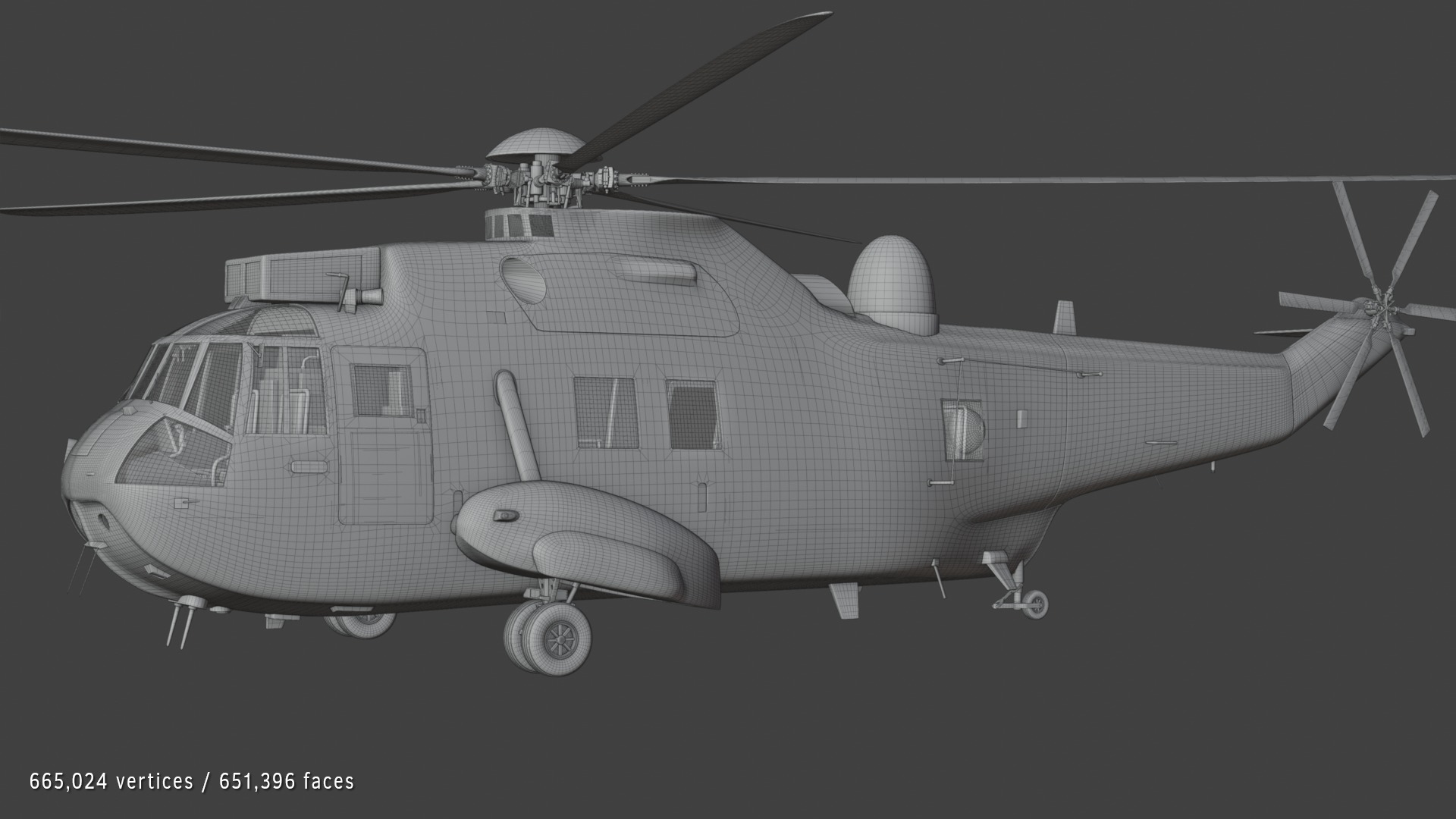 Westland Sea King HAR3 Royal Air Force 3D model_7