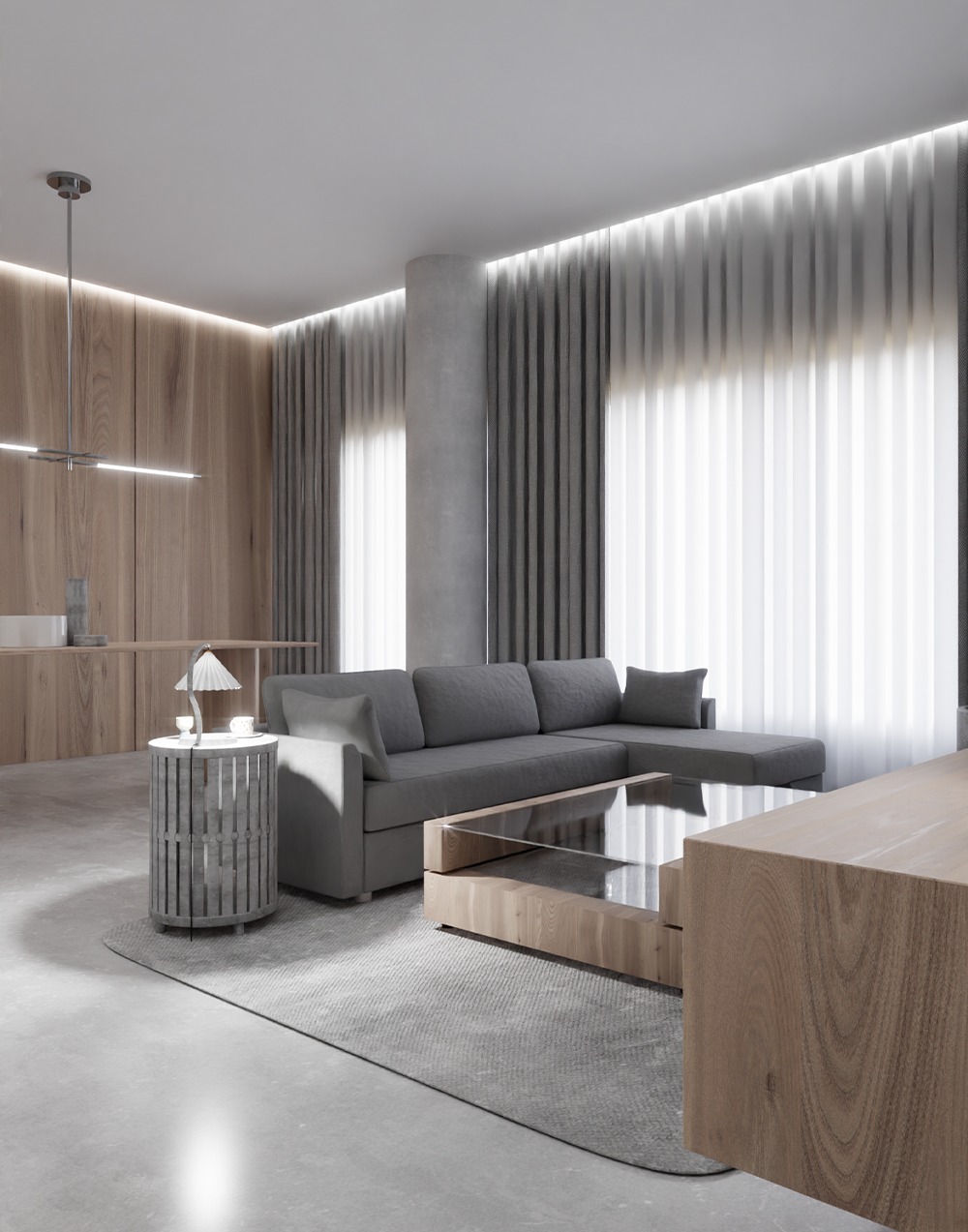 White sofas collection  3D model_9