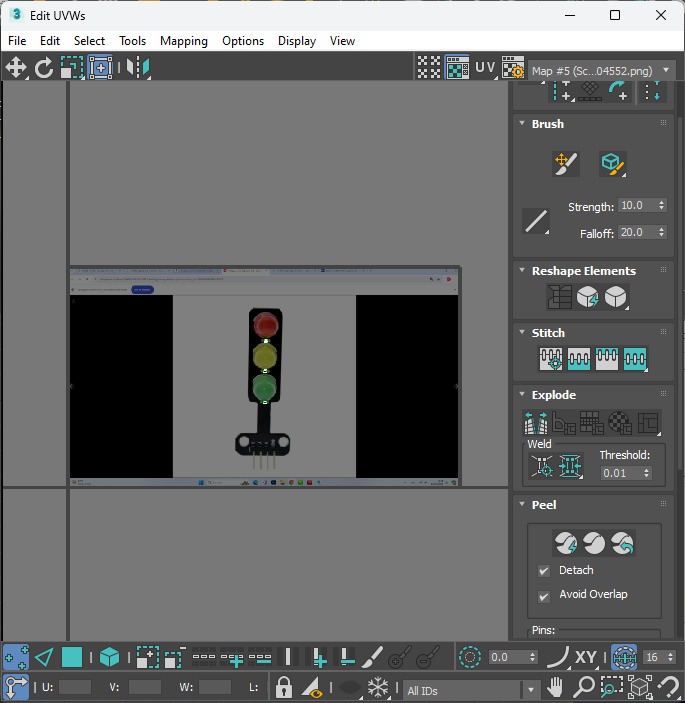 Illuminated Traffic Lights LED Module 3D model_35
