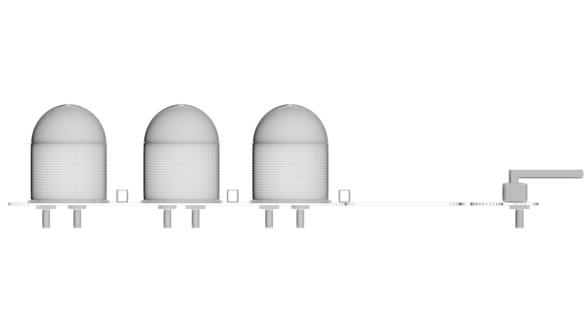 Illuminated Traffic Lights LED Module 3D model_29