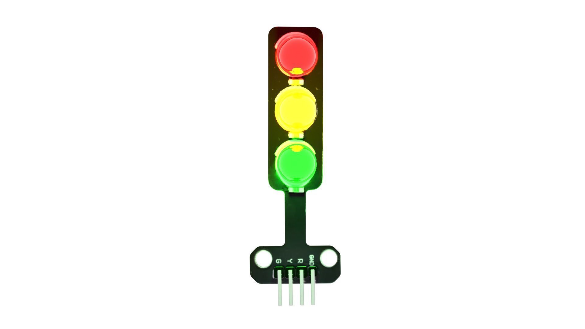 Illuminated Traffic Lights LED Module 3D model_16