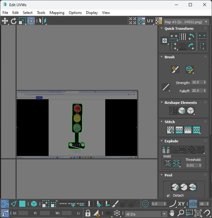 Illuminated Traffic Lights LED Module 3D model_33