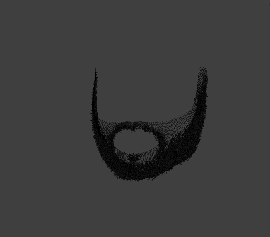 Short Beard 3D model_16