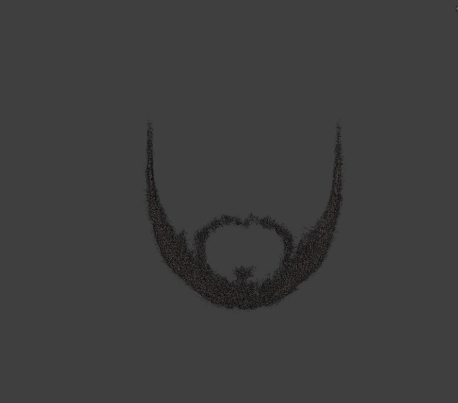 Short Beard 3D model_14