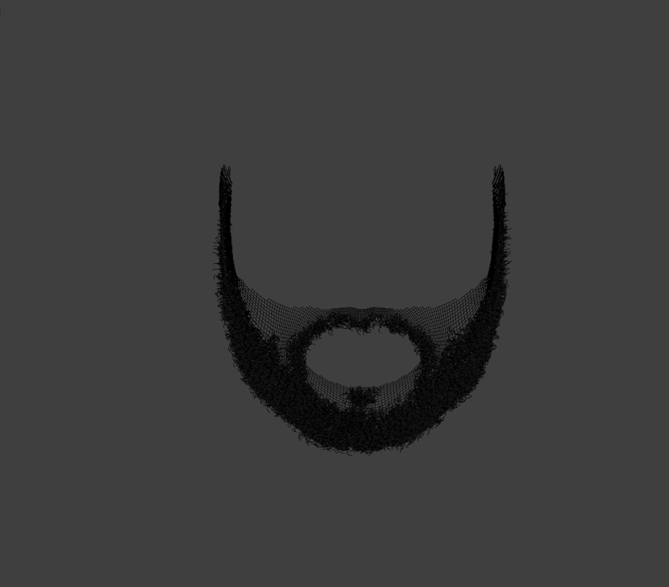 Short Beard 3D model_13