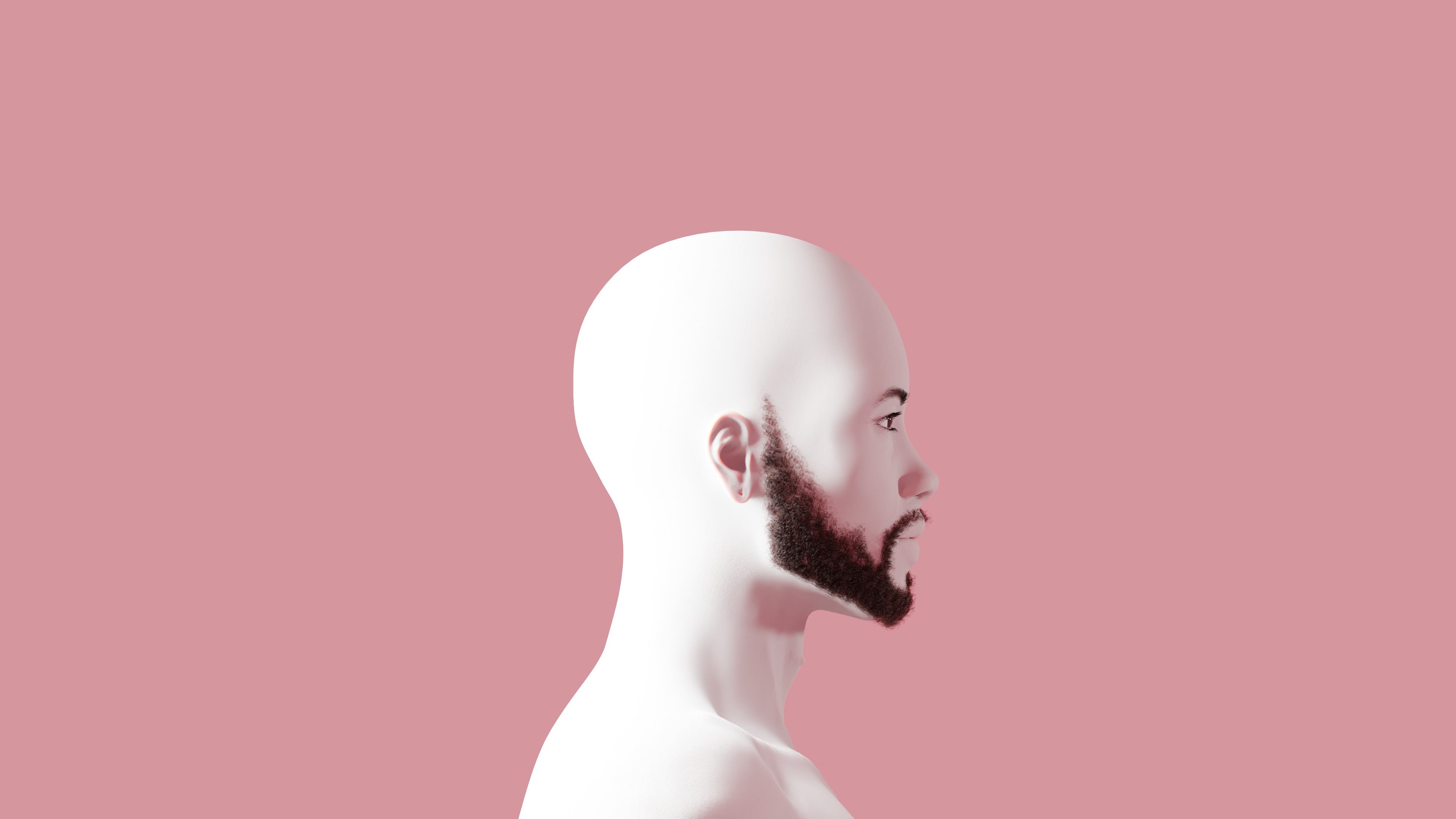 Short Beard 3D model_6