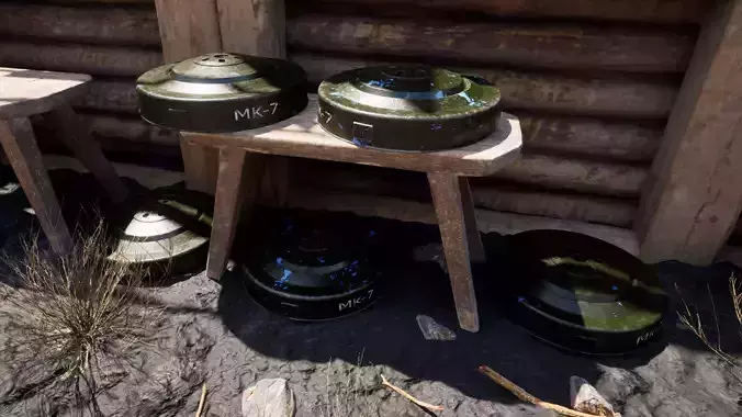 British Mk7 Anti-Tank Mine 3D model