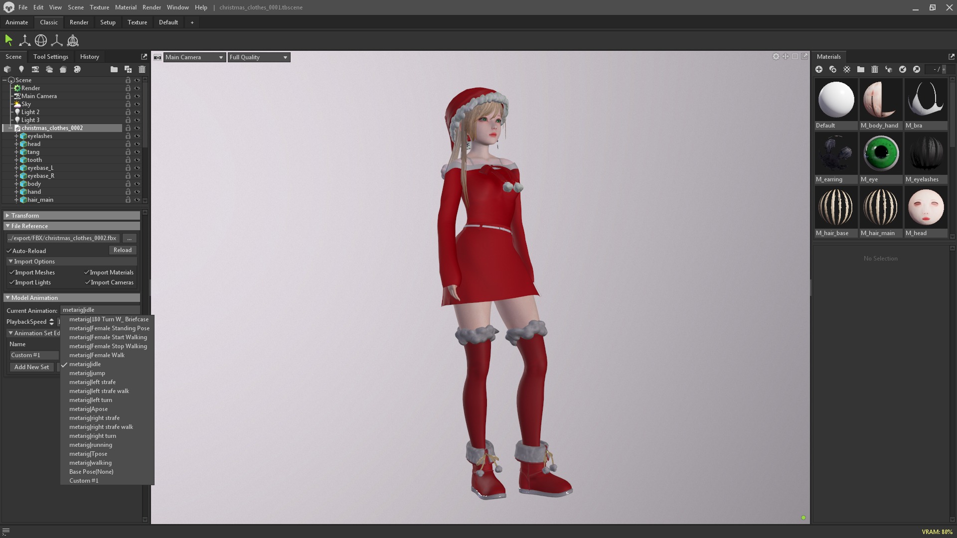 Christmas Clothing 0002 - UE5 - Unity - Blender - Animated Low-poly 3D model_10