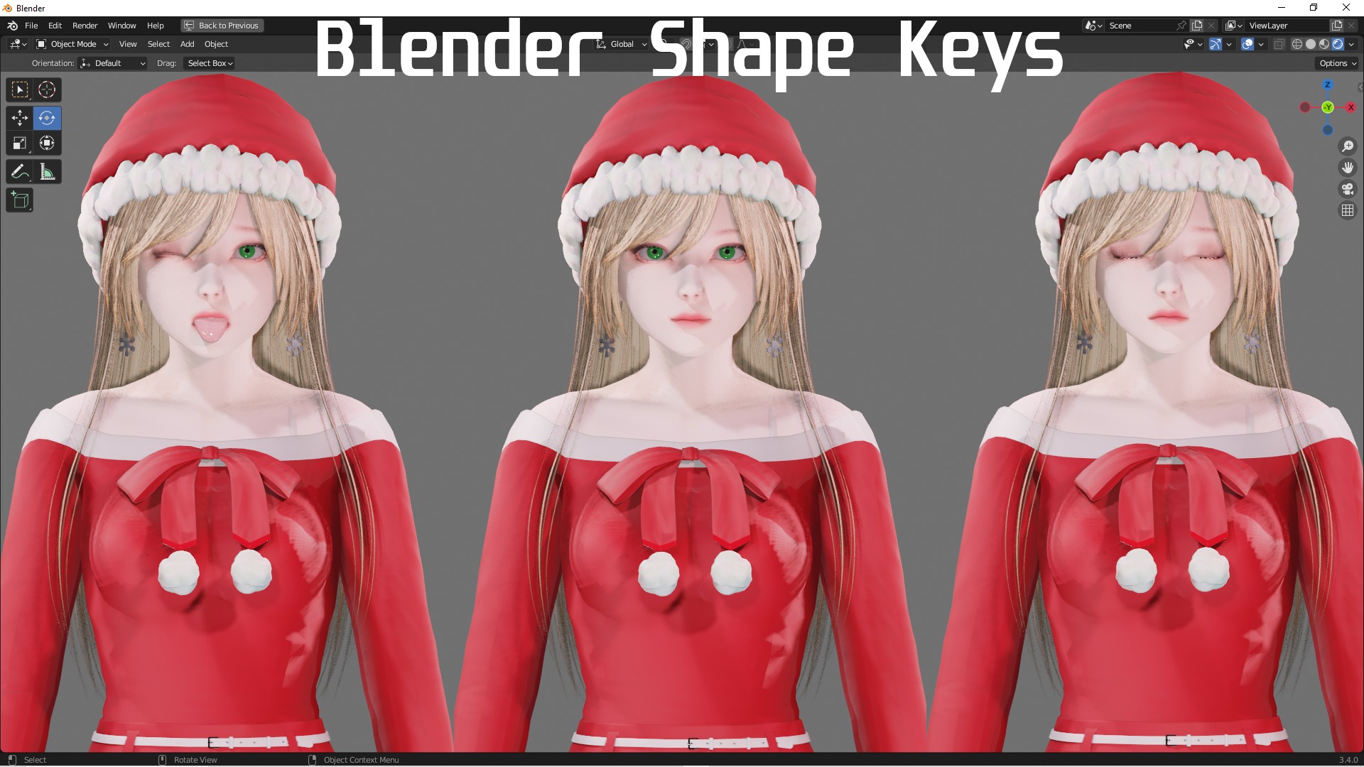Christmas Clothing 0002 - UE5 - Unity - Blender - Animated Low-poly 3D model_6