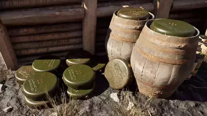 British Mk2 Anti-Tank Mine 3D model