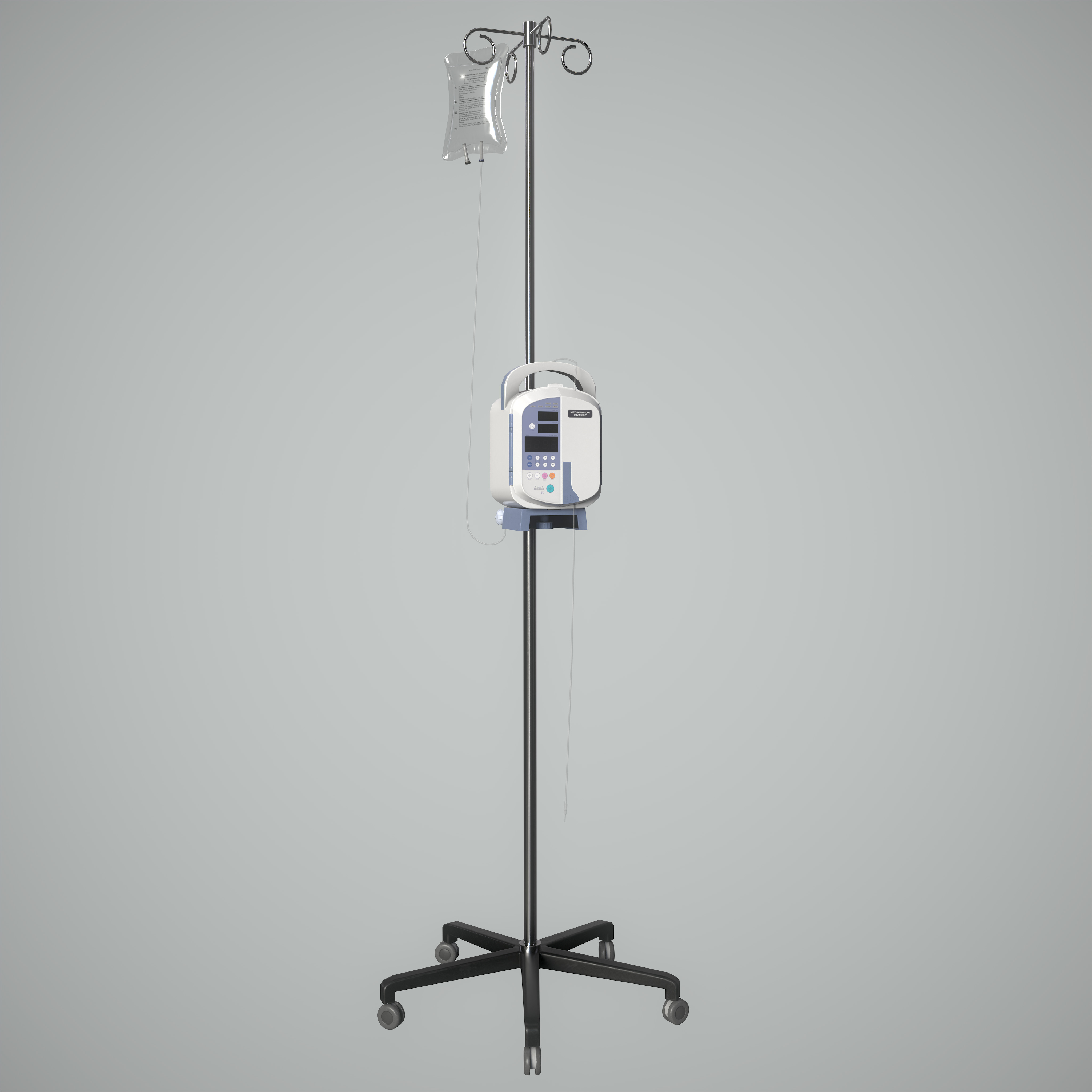 Optimized Infusion Pump Low-poly 3D model_3