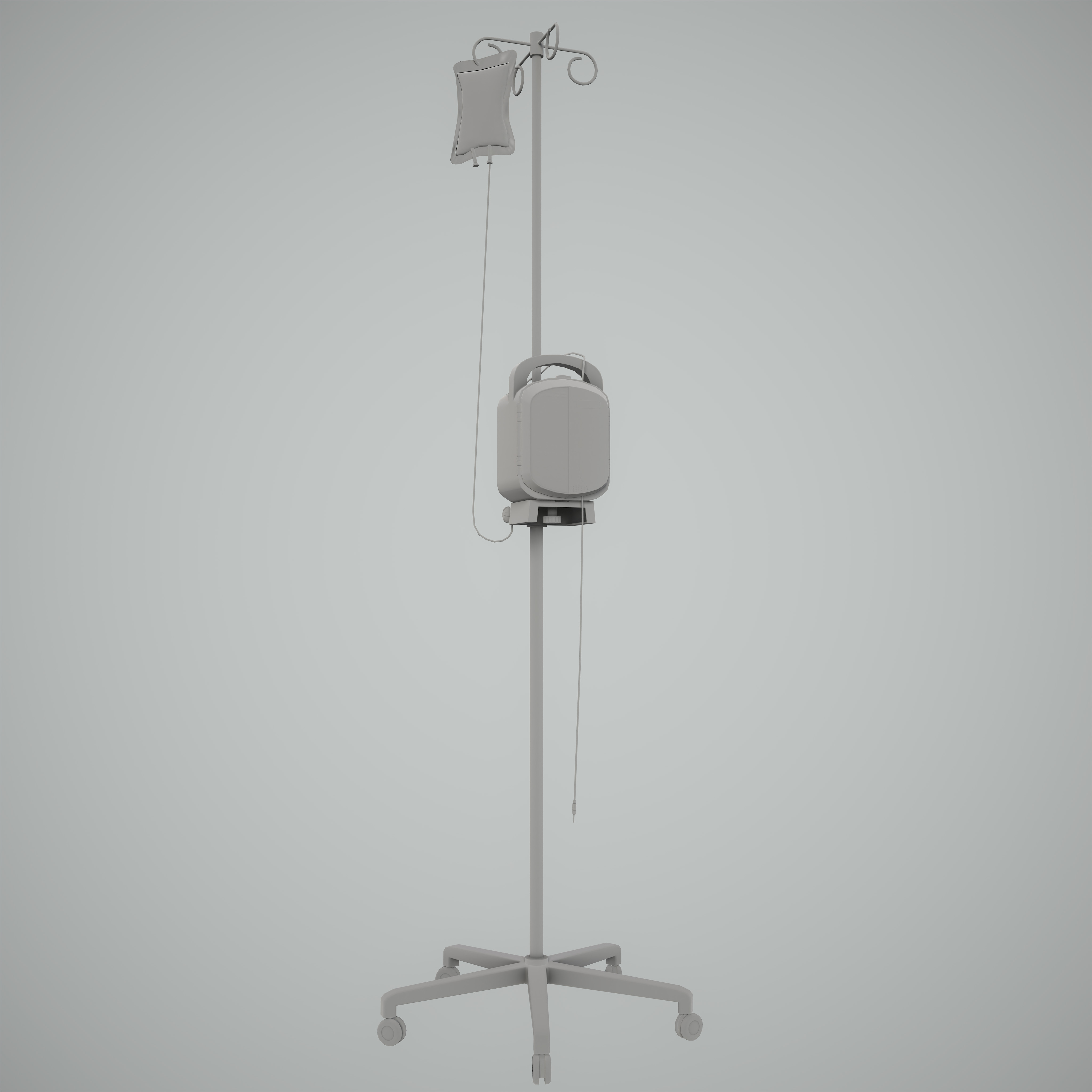 Optimized Infusion Pump Low-poly 3D model_8