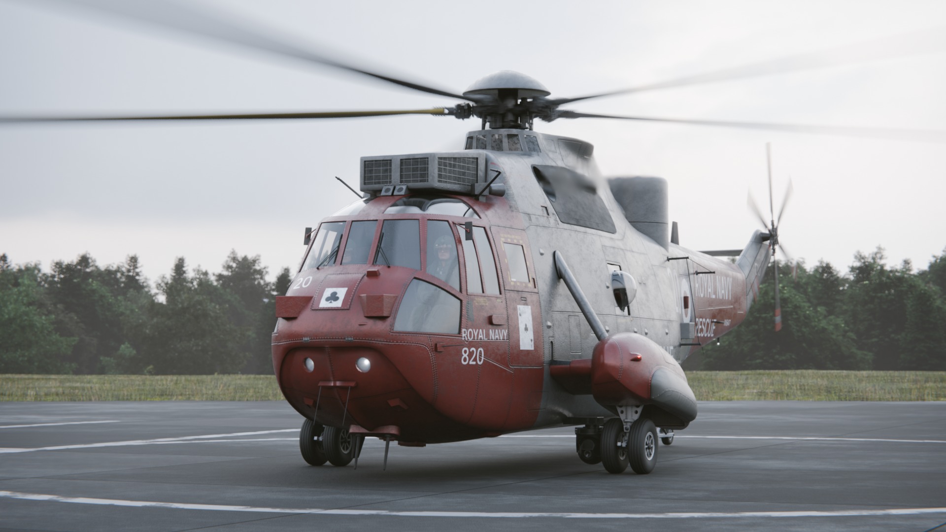 Westland Sea King HAR5 Royal Navy 3D model_3