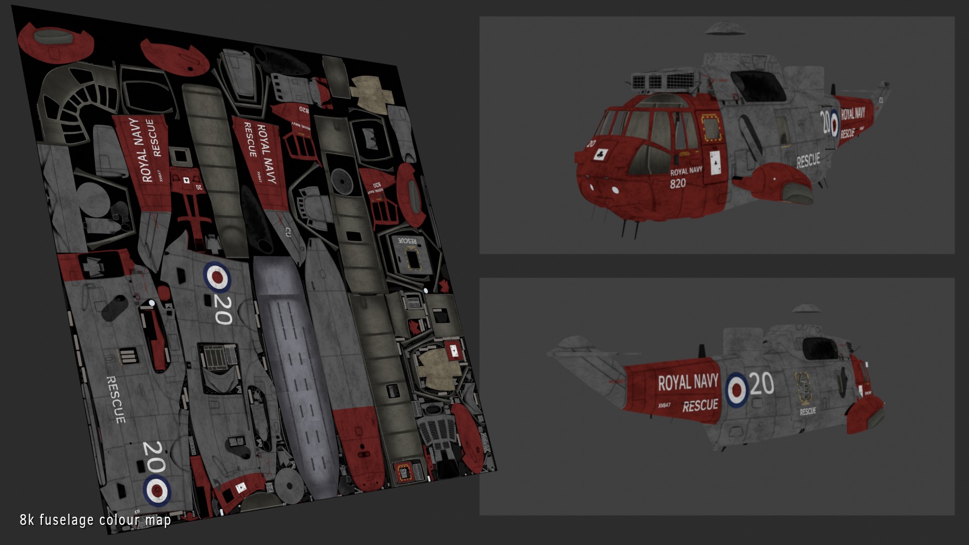 Westland Sea King HAR5 Royal Navy 3D model_25