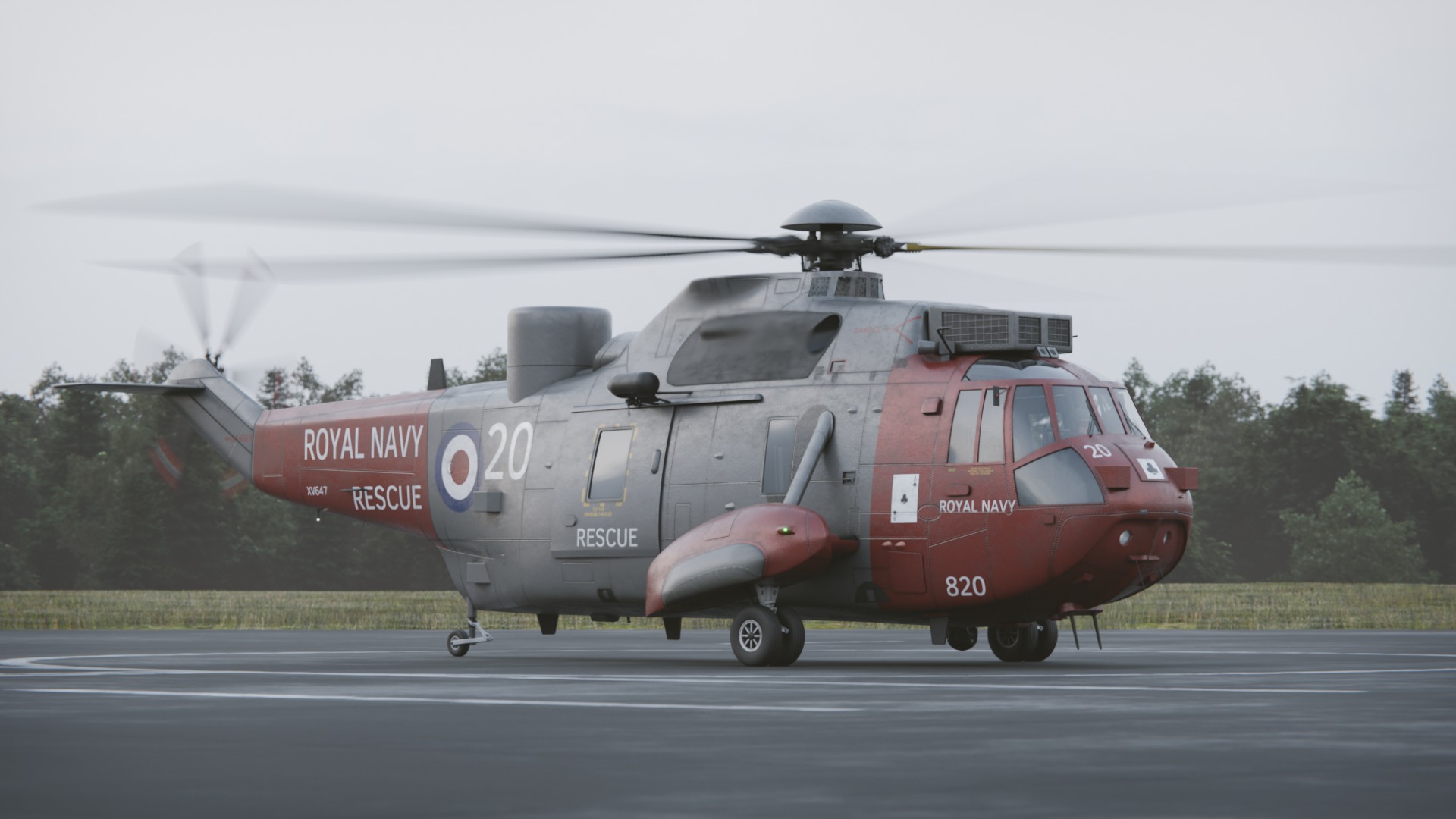 Westland Sea King HAR5 Royal Navy 3D model_4