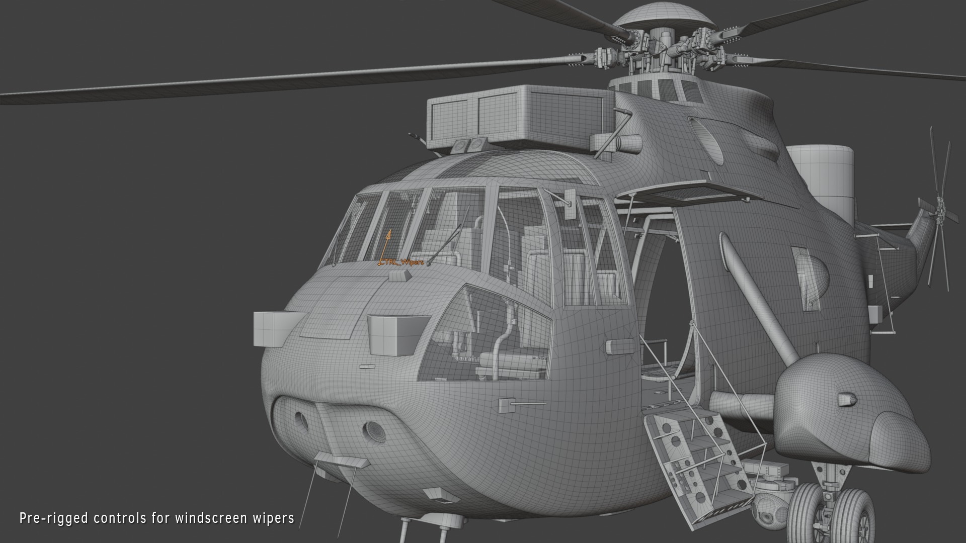 Westland Sea King HAR5 Royal Navy 3D model_13