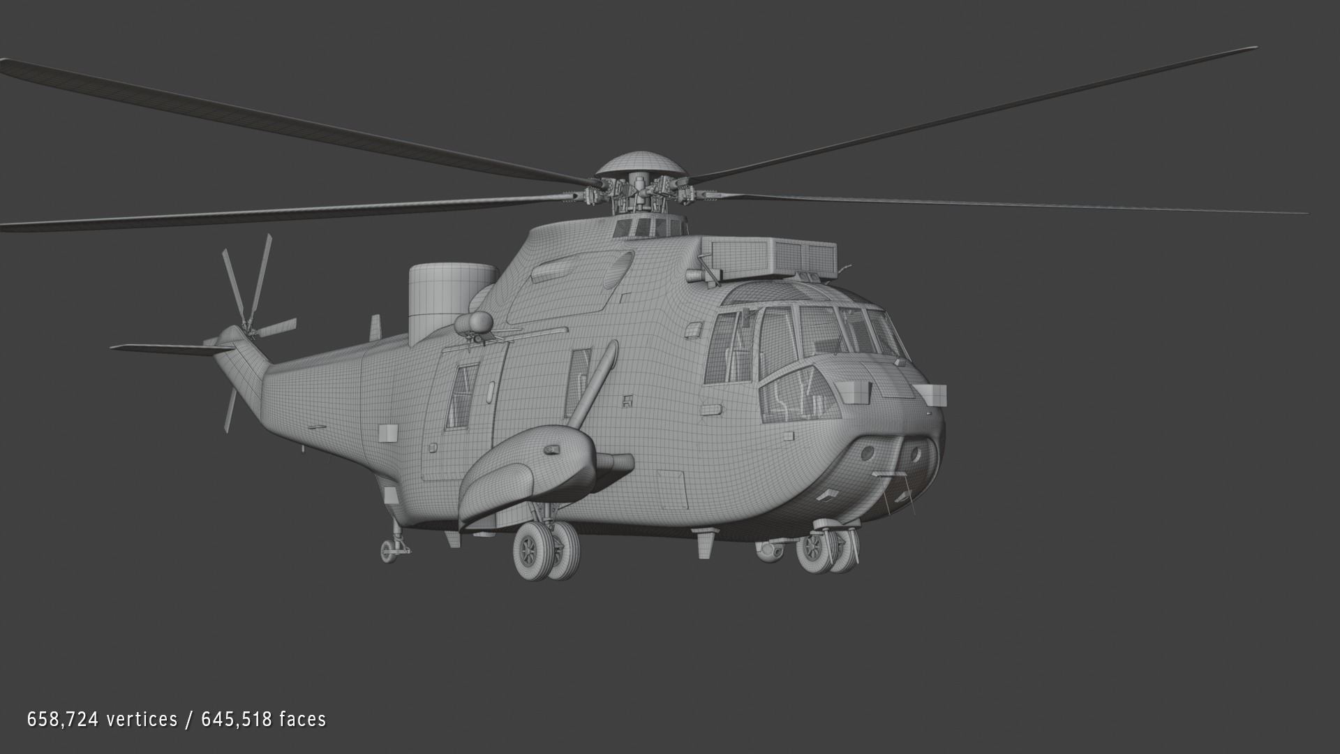 Westland Sea King HAR5 Royal Navy 3D model_6