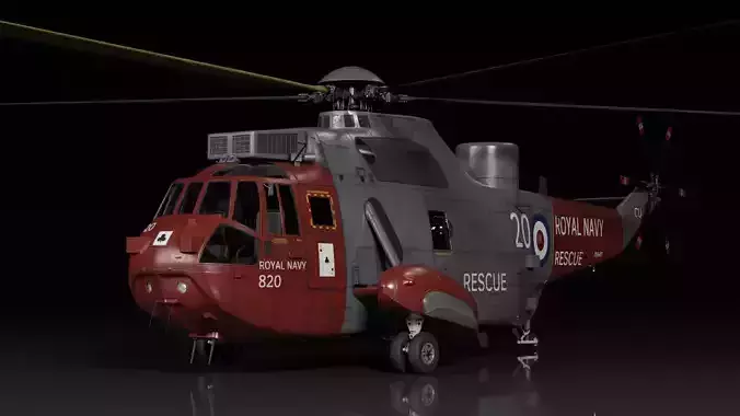 Westland Sea King HAR5 Royal Navy 3D model Westland Sea King HAR5 Royal Navy 3D model