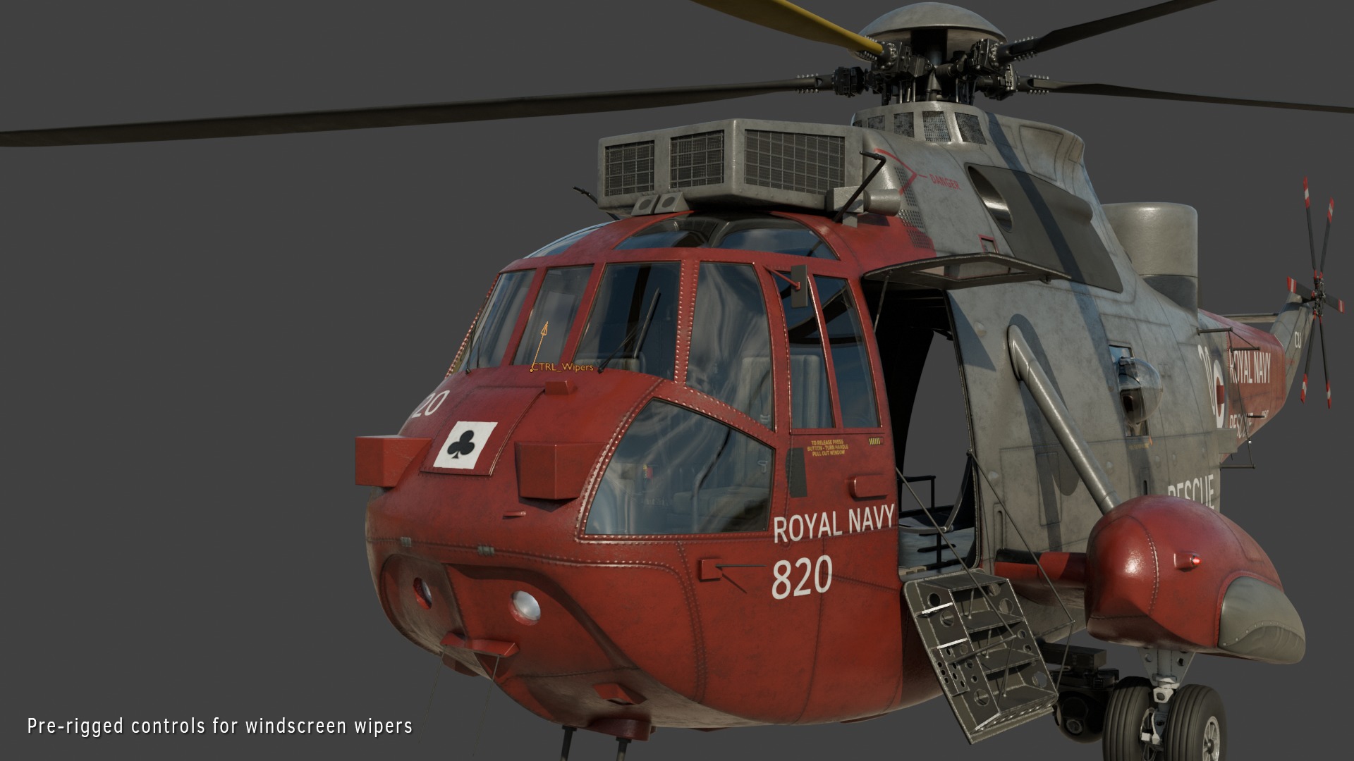 Westland Sea King HAR5 Royal Navy 3D model_14