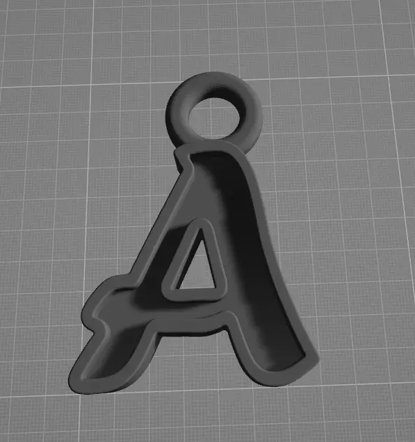 A letra A resina Free 3D print model