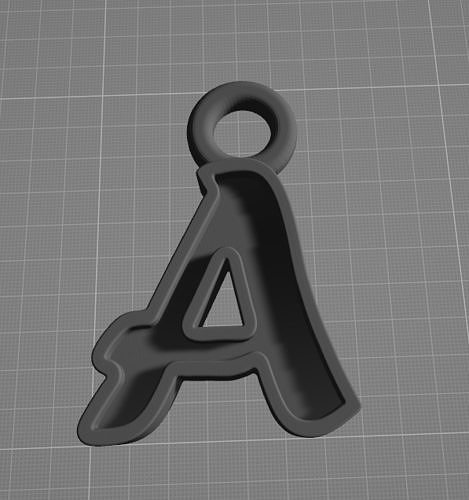A letra A resina Free 3D print model