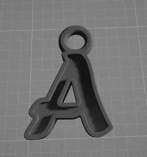A letra A resina