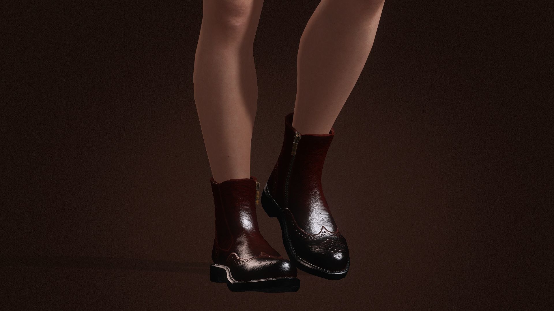 Realistic naked cowgirl 3D model_14