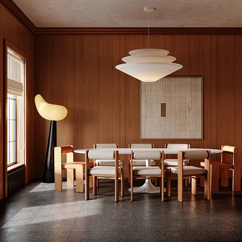 Dining Room Interior Design  3D model
