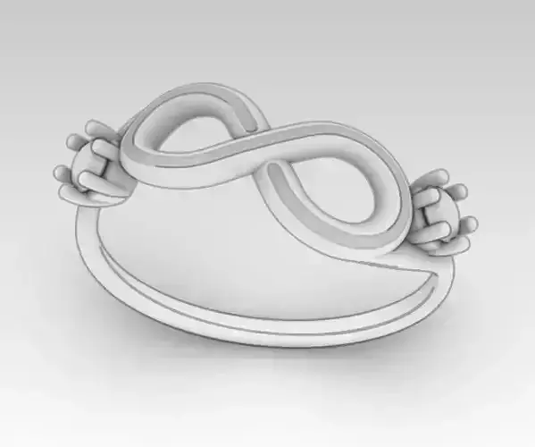 Anillo infinito piedras
