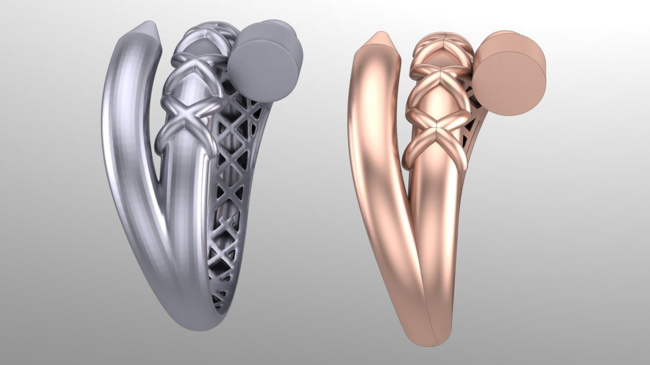 nail fusion ring 3D print model_2
