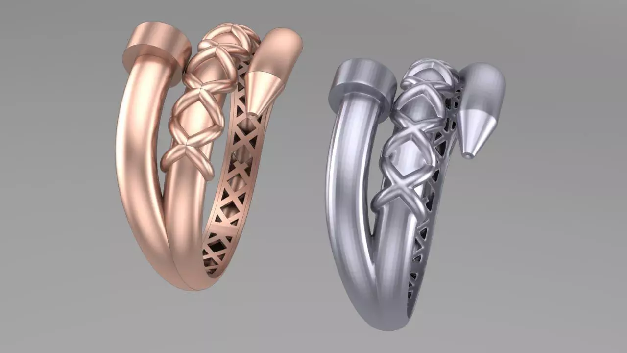 nail fusion ring 3D print model_0