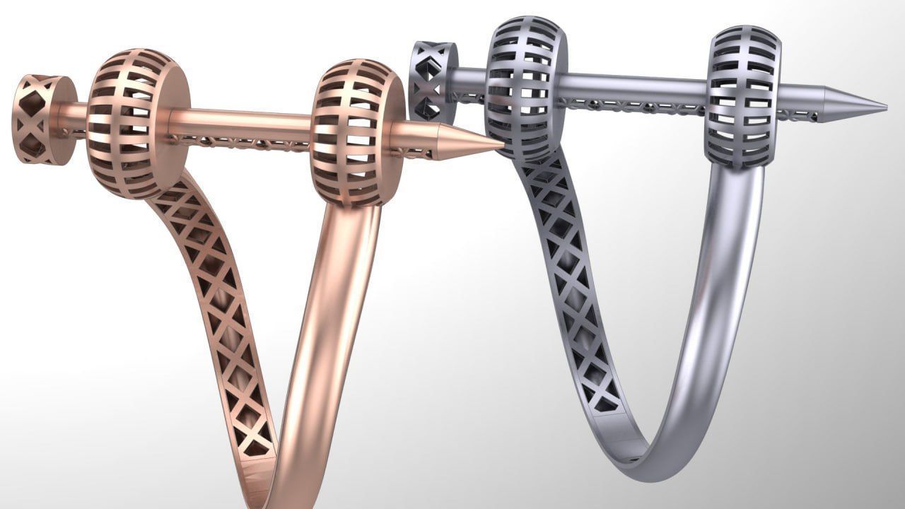 nail fusion ring ver2 3D print model_2