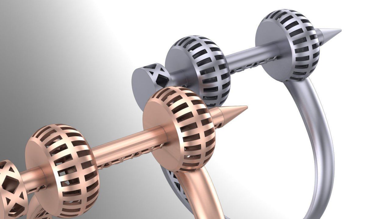 nail fusion ring ver2 3D print model_1