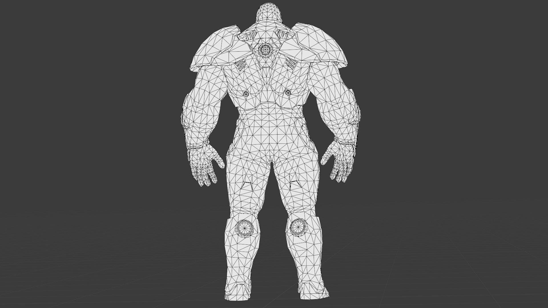 Darkseid 3D Model Rigged Game Ready Supervillain Low-poly 3D model_30