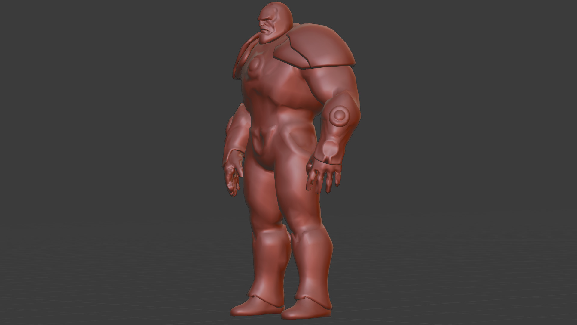 Darkseid 3D Model Rigged Game Ready Supervillain Low-poly 3D model_18