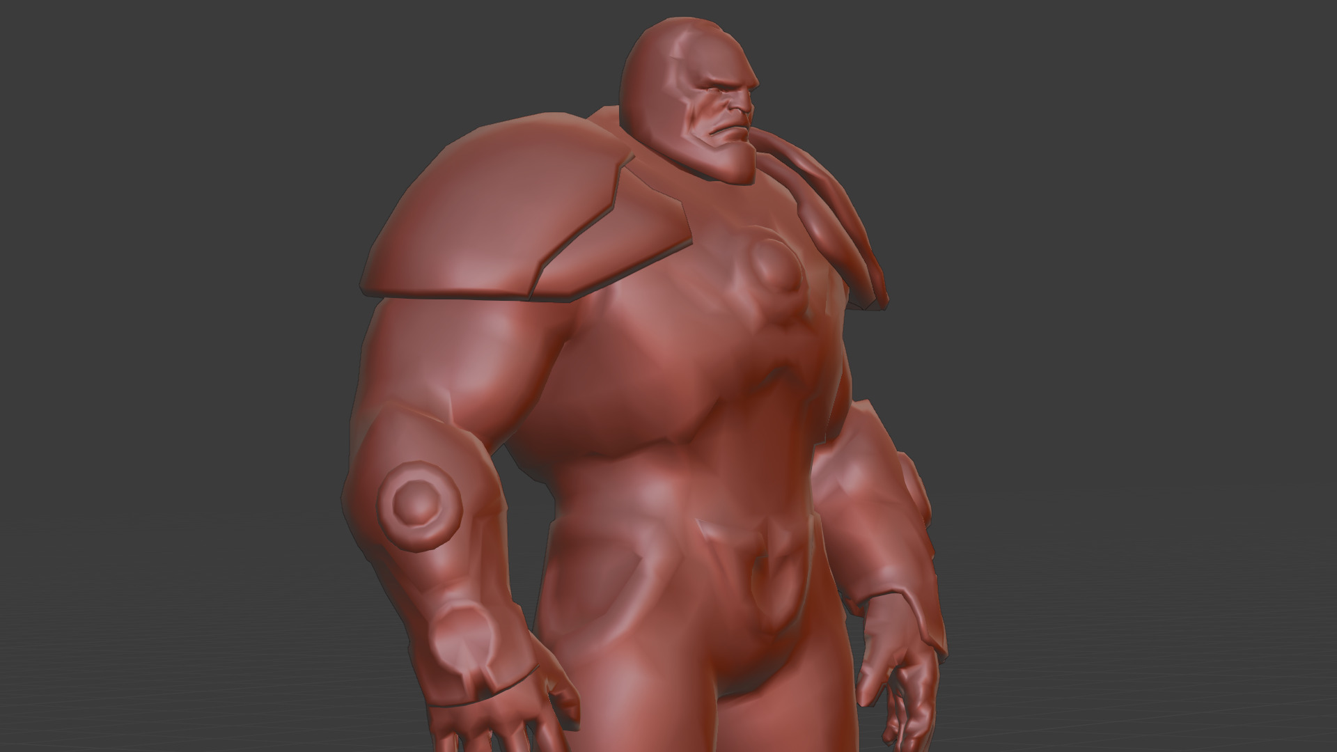 Darkseid 3D Model Rigged Game Ready Supervillain Low-poly 3D model_23