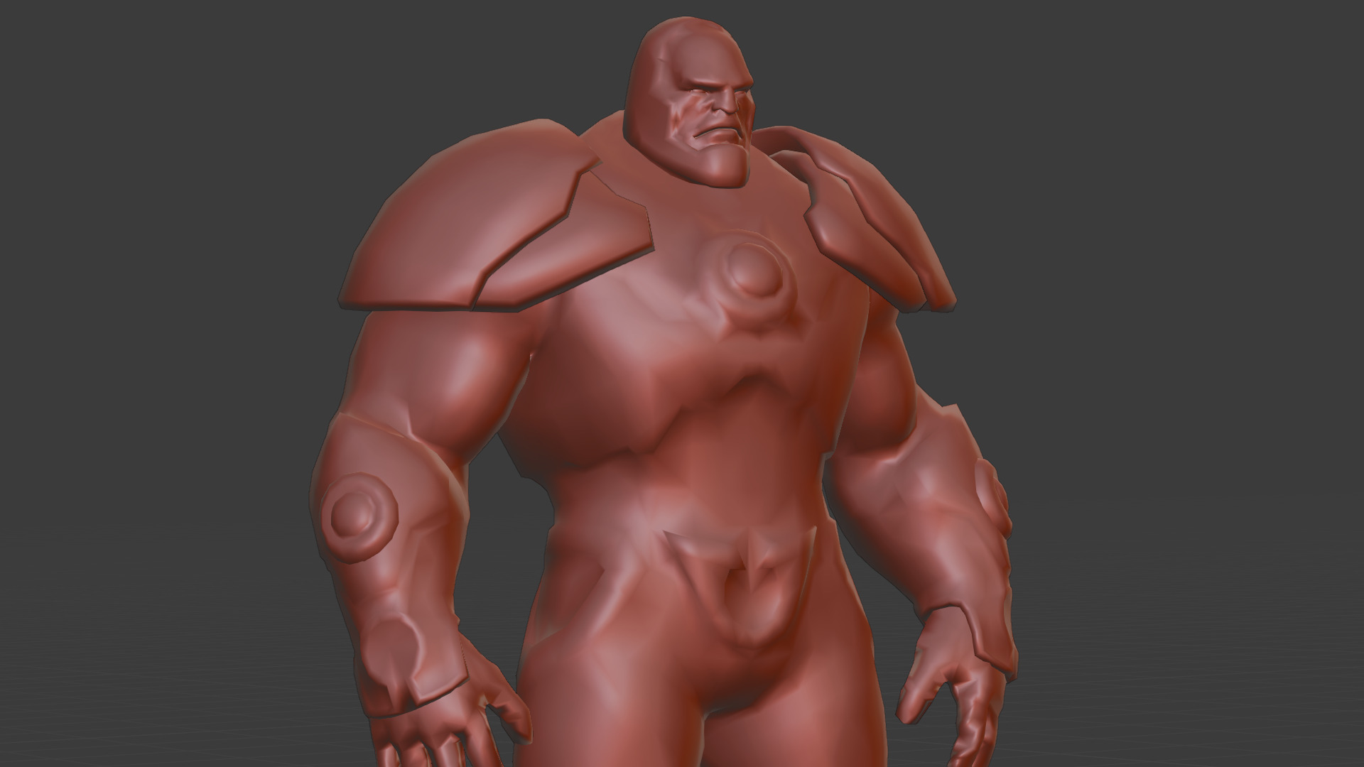 Darkseid 3D Model Rigged Game Ready Supervillain Low-poly 3D model_24