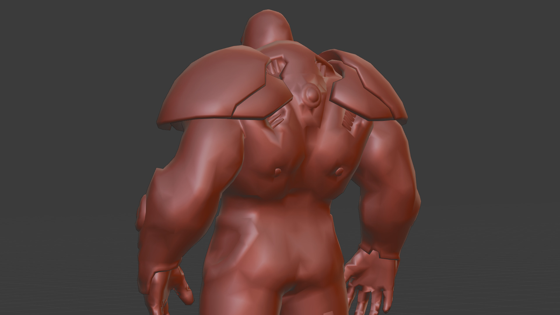Darkseid 3D Model Rigged Game Ready Supervillain Low-poly 3D model_29