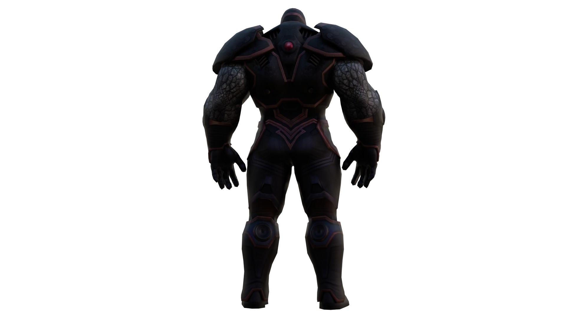 Darkseid 3D Model Rigged Game Ready Supervillain Low-poly 3D model_2