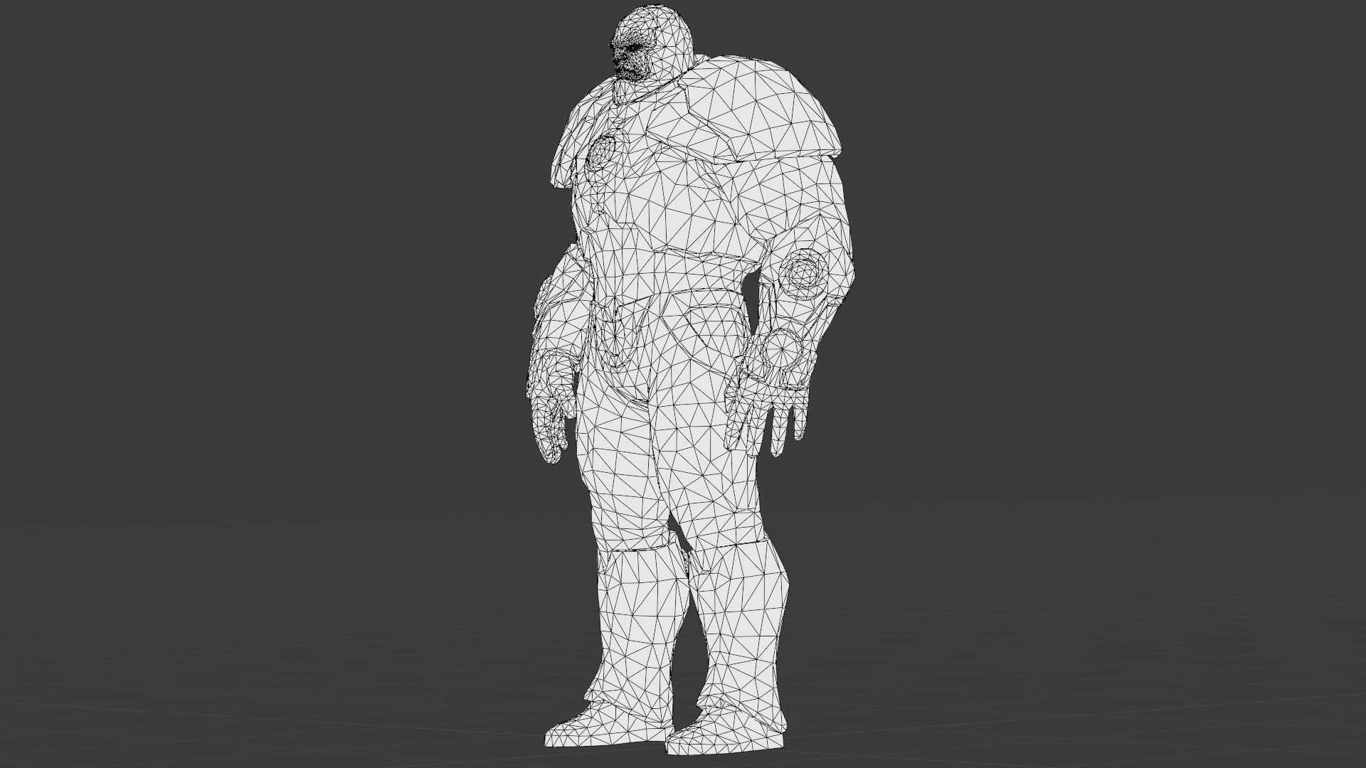 Darkseid 3D Model Rigged Game Ready Supervillain Low-poly 3D model_33