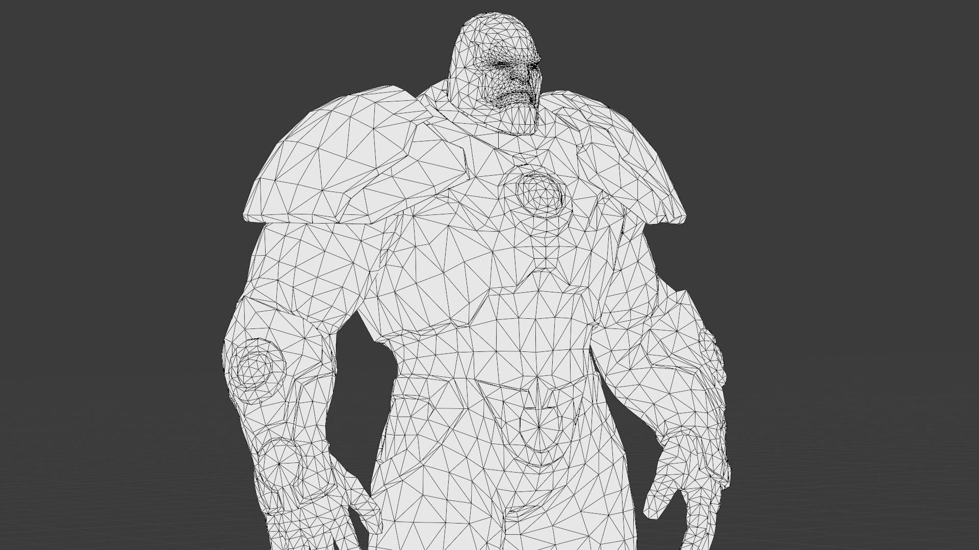 Darkseid 3D Model Rigged Game Ready Supervillain Low-poly 3D model_32