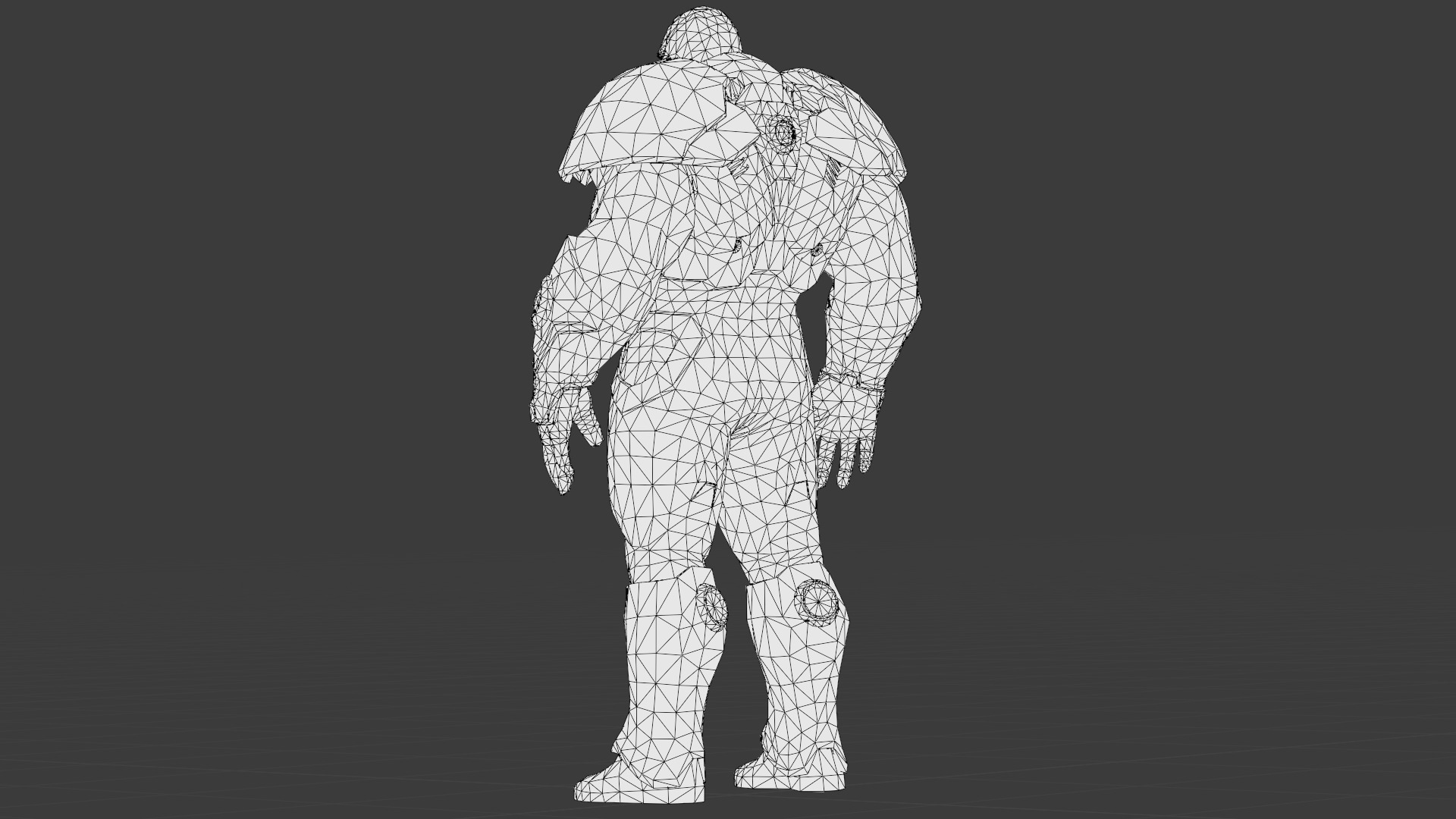 Darkseid 3D Model Rigged Game Ready Supervillain Low-poly 3D model_37