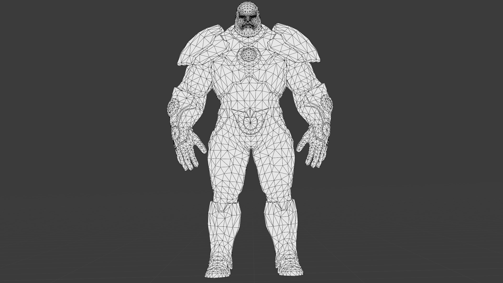 Darkseid 3D Model Rigged Game Ready Supervillain Low-poly 3D model_31
